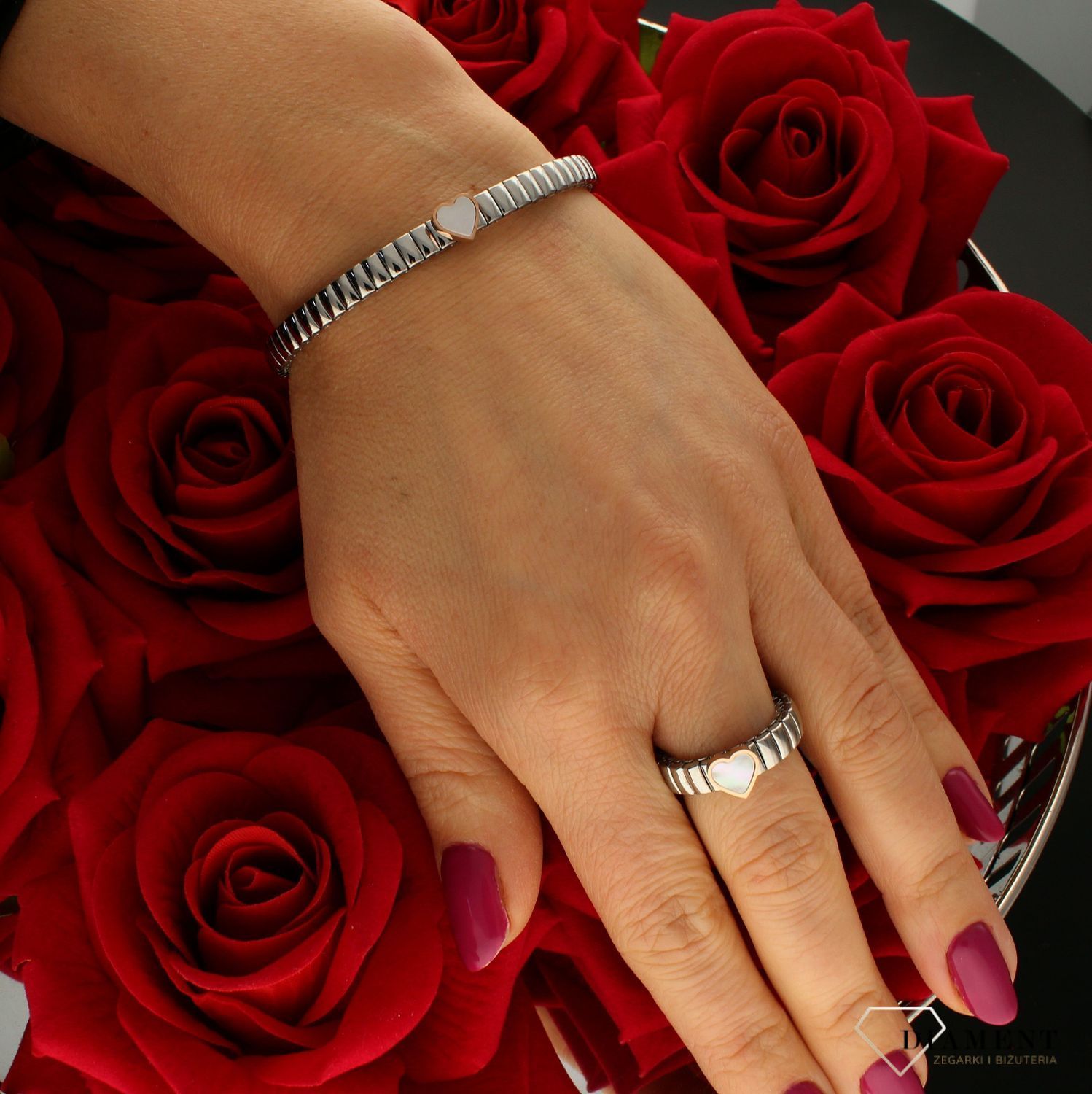 Bransoletka Nomination Serce z Masą perłową 046009 114.jpg